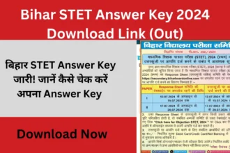 Bihar STET Answer Key 2024