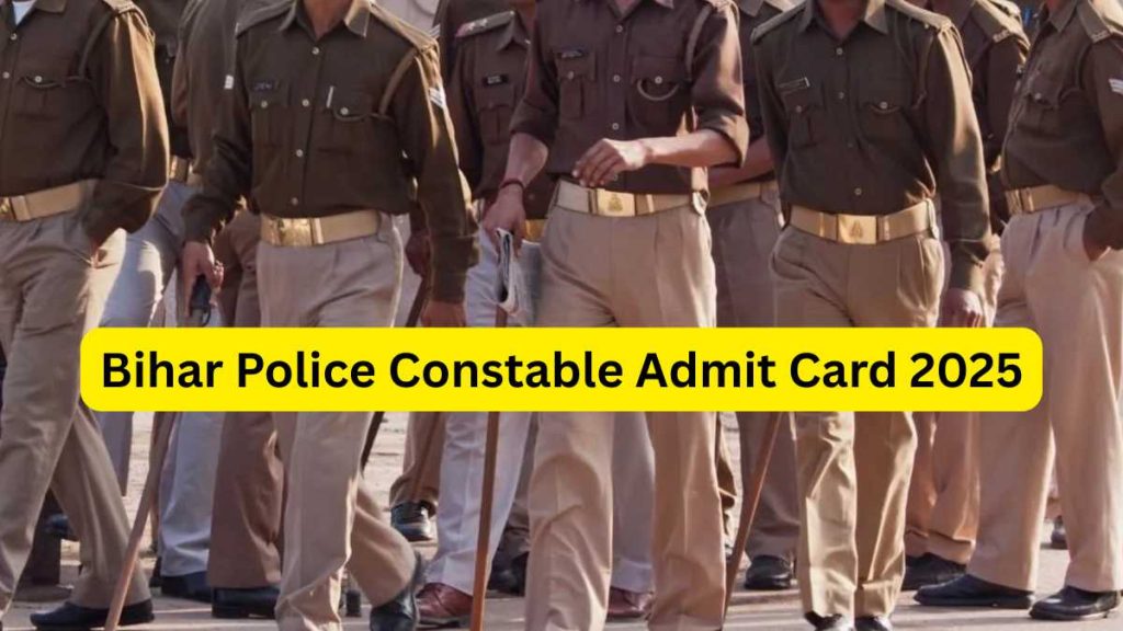 Bihar Police Constable Admit Card 2025