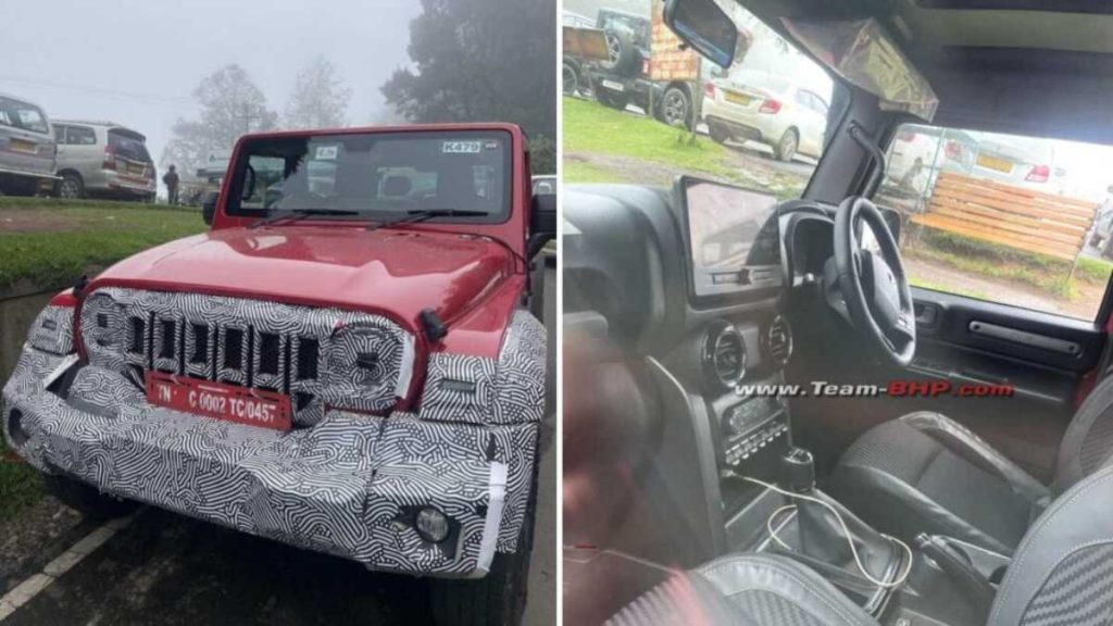 3-Door Mahindra Thar Facelift