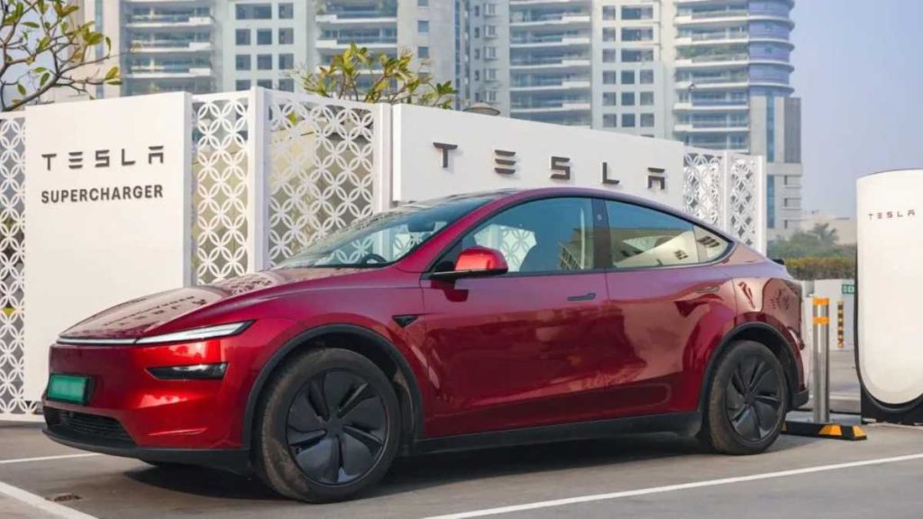 Tesla First Super Charger in Gurugram